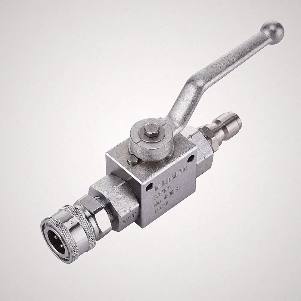 Tool Daily High Pressure Washer Ball Valve Kit, 3/8 A：3/8 inch Quick Connect