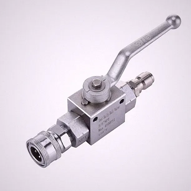Tool Daily High Pressure Washer Ball Valve Kit, 3/8 Inch Quick Connect