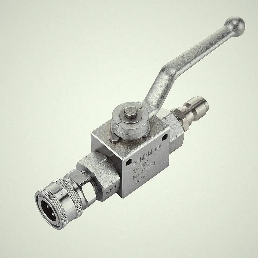 Tool Daily High Pressure Washer Ball Valve Kit, 3/8 Inch Quick Connect