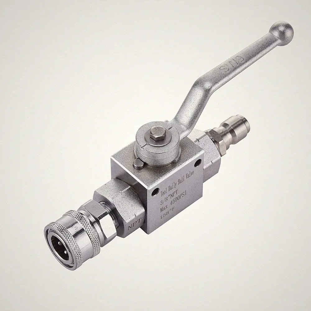 Tool Daily High Pressure Washer Ball Valve Kit, 3/8 Inch Quick Connect for Power