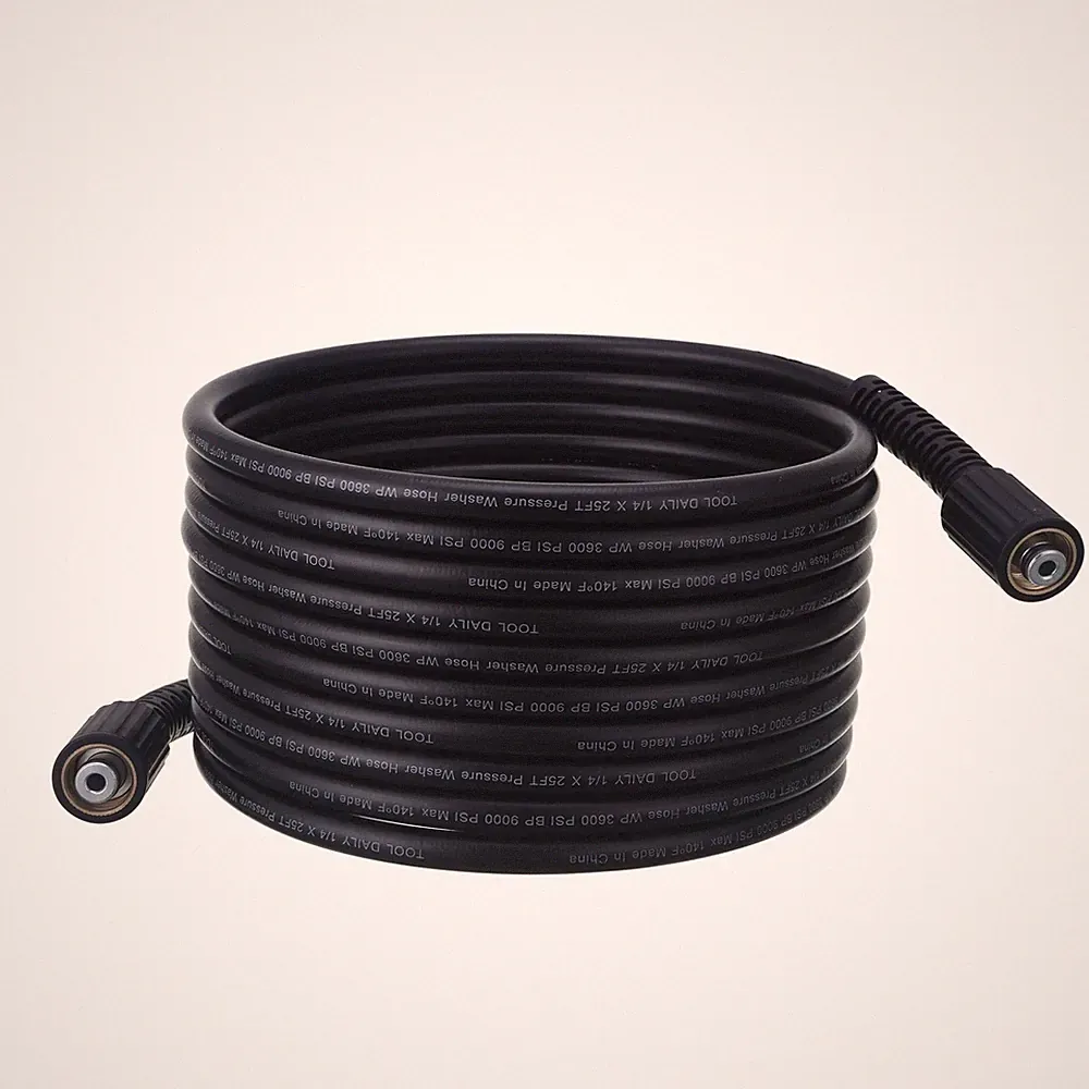 Tool Daily High Pressure Washer Hose 25 FT x 1/4 Inch, M22 14mm, 3600 PSI