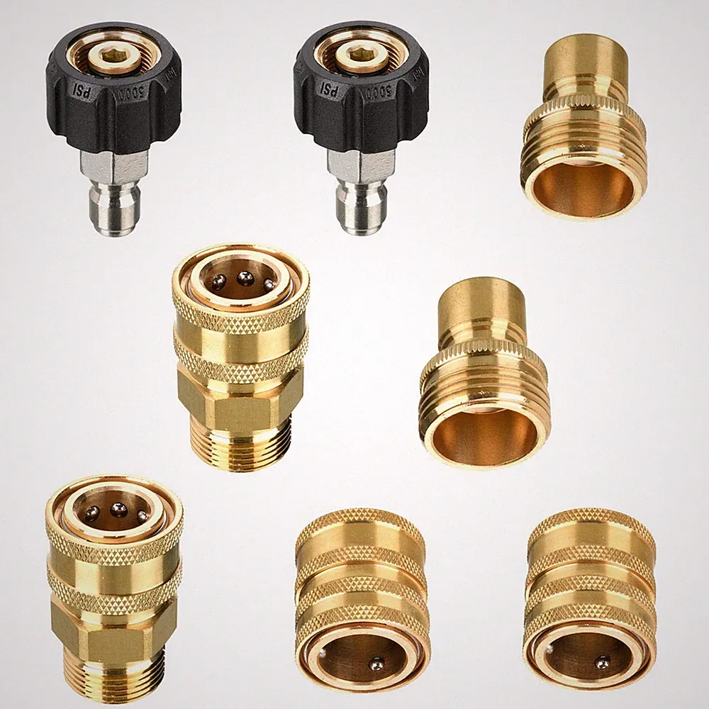 Tool Daily Pressure Washer Adapter Set, M22 14Mm To 3/8" Quick Connect