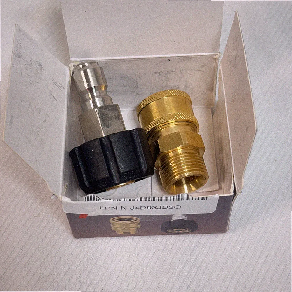 Tool Daily Pressure Washer Adapter Set Quick Connect Kit M22 14mm Swivel to M...