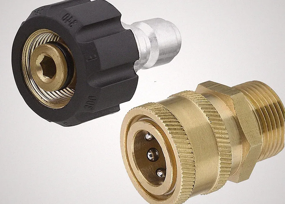 Tool Daily Pressure Washer Adapter Set, Quick Connect Kit, M22 15mm Brass