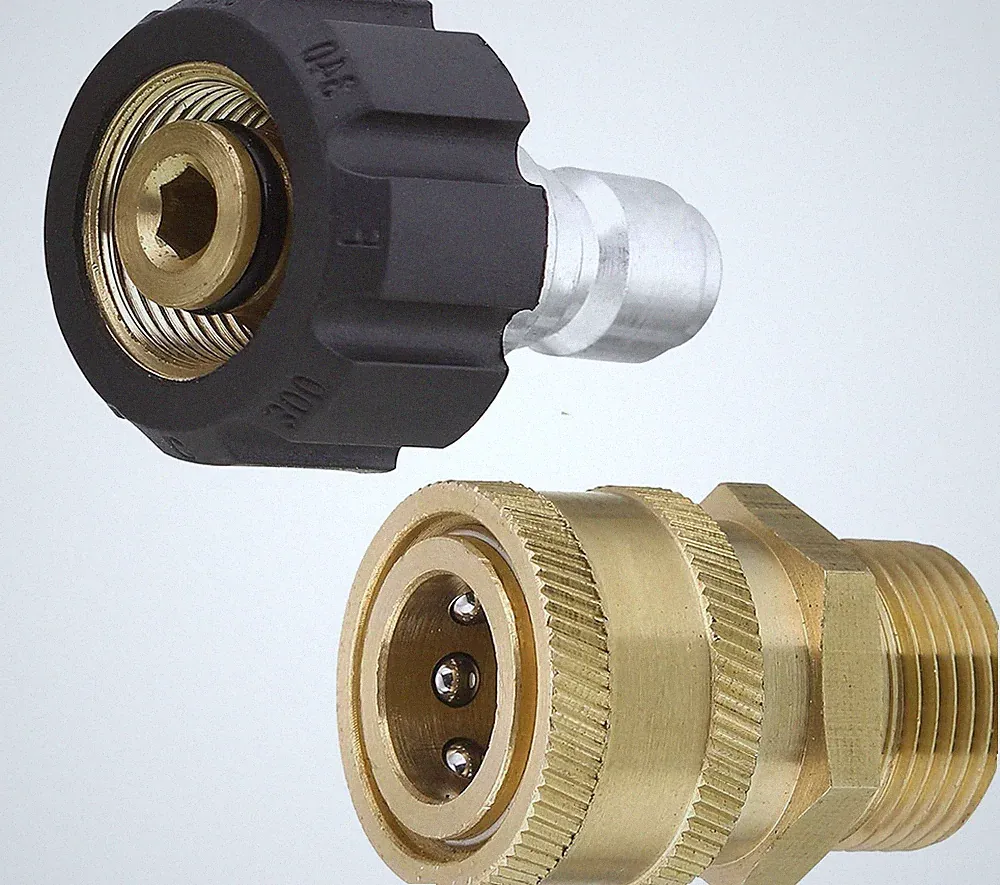 Tool Daily Pressure Washer Adapter Set, Quick Connect Kit, Metric M22 15Mm Femal