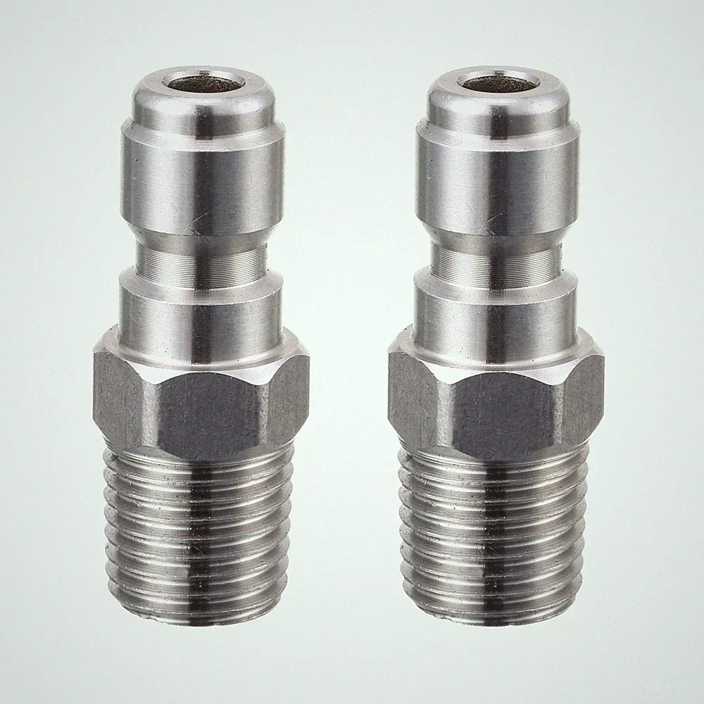 Tool Daily Pressure Washer Coupler, Quick Connect Plug, 1/4 Inch Male NPT Fit...