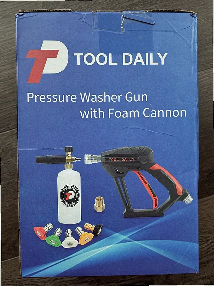 TOOL DAILY Pressure Washer Gun Foam Cannon Kit, 5 Nozzles, M22 14mm JT067