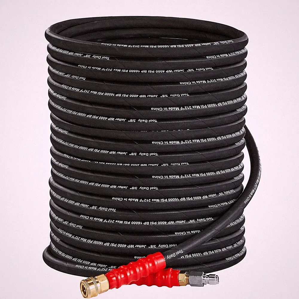 Tool Daily Pressure Washer Hose, 3/8 Inch x 50 FT, Quick Connect, 4000 PSI, H...