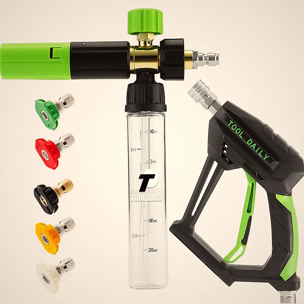 Tool Daily Pressure Washer Short Gun with Mini Foam Cannon, 5 Power Washer No...