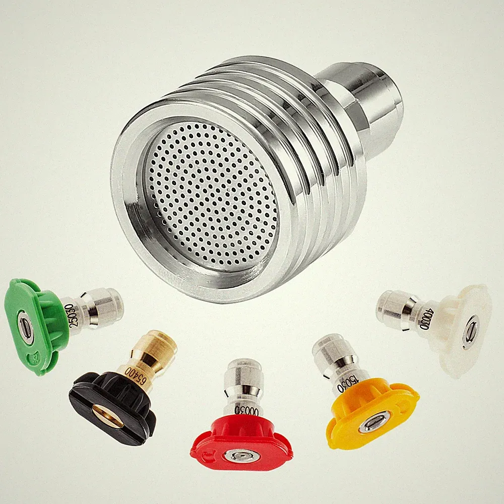 Tool Daily Pressure Washer Shower Nozzle for Soft Wash, 5 Spray Nozzle Tips