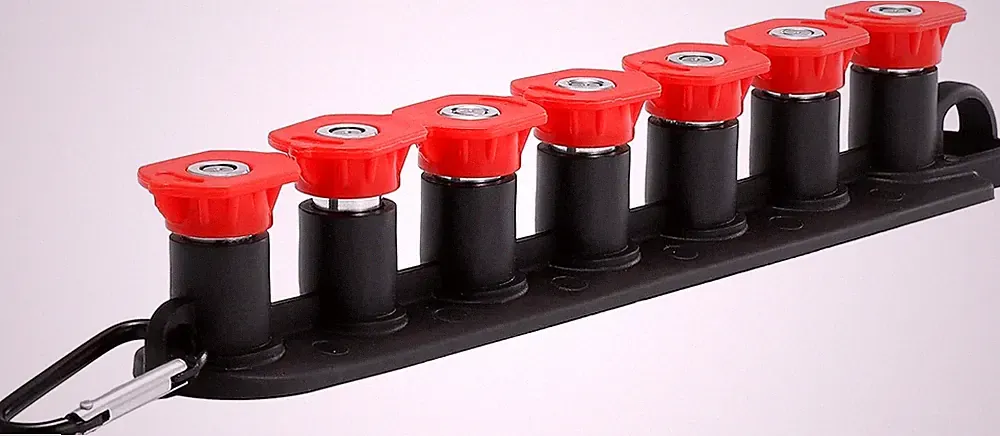 Tool Daily Pressure Washer Tips, 0 Degree Red Power Washer Nozzle Tips 7 Pack wi
