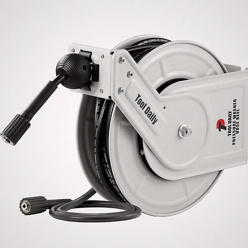 Tool Daily Retractable Pressure Washer Hose Reel 60FT