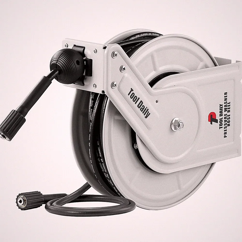 Tool Daily Retractable Pressure Washer Hose Reel 60FT