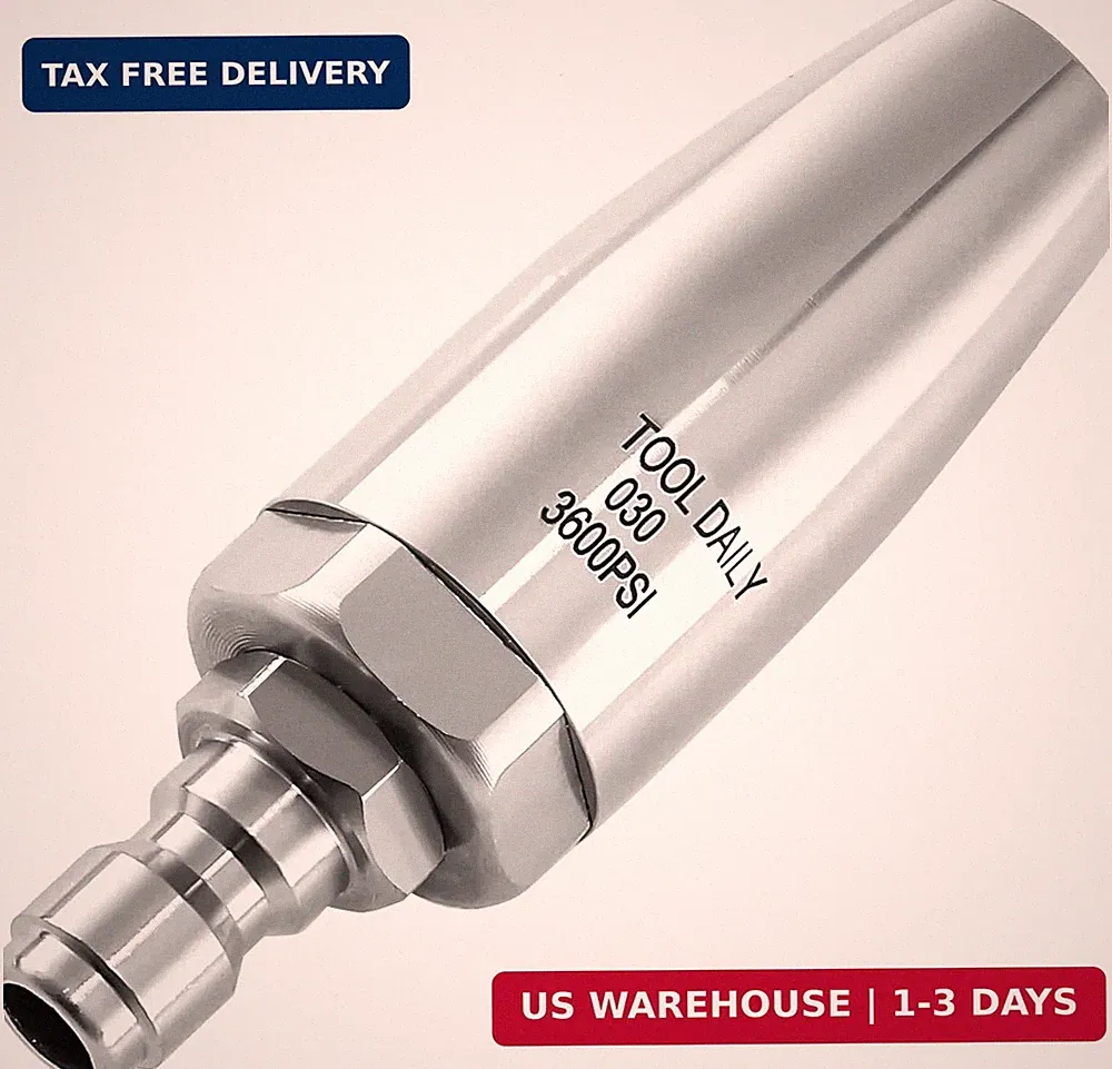Tool Daily Turbo Nozzle Pressure Washer Stainless Steel, 360° Rotating | Pressur