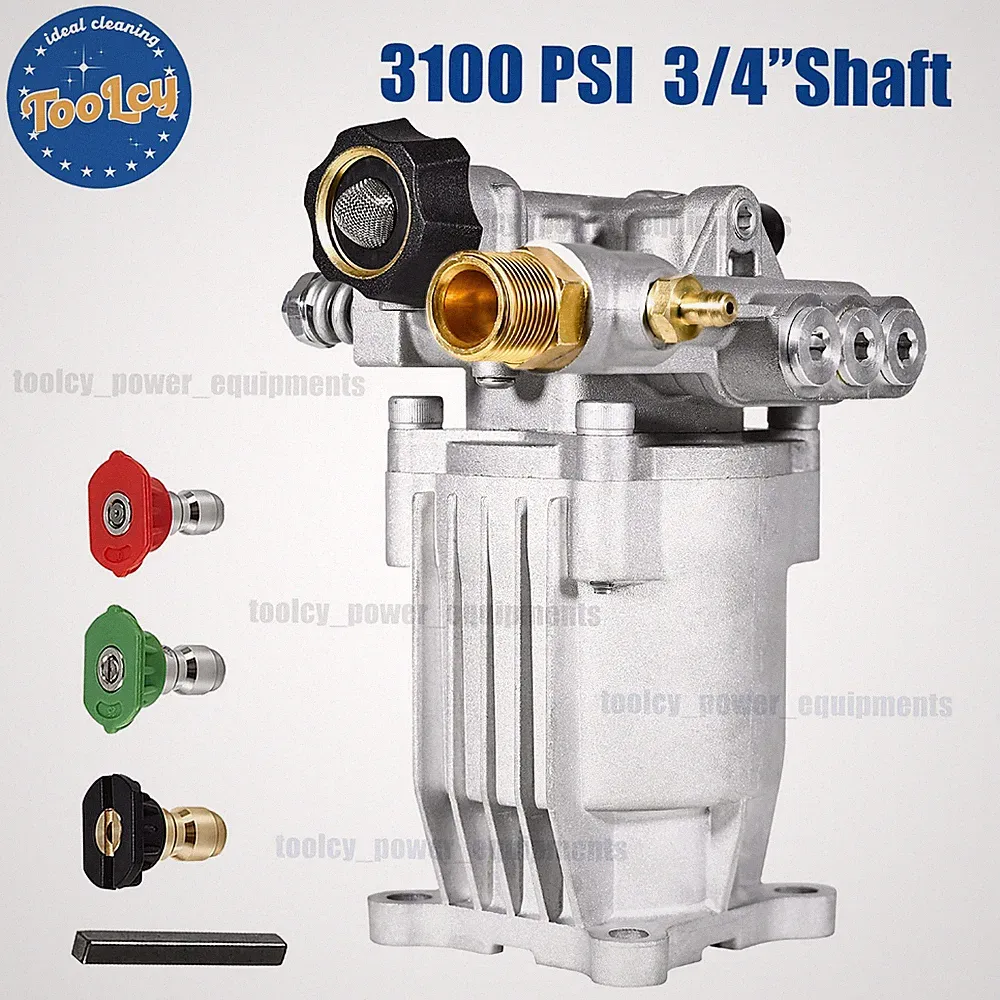 TOOLCY 2600 - 3200 PSI 3/4" Shaft Pressure Washer Pump Horizontal 2.5 GPM