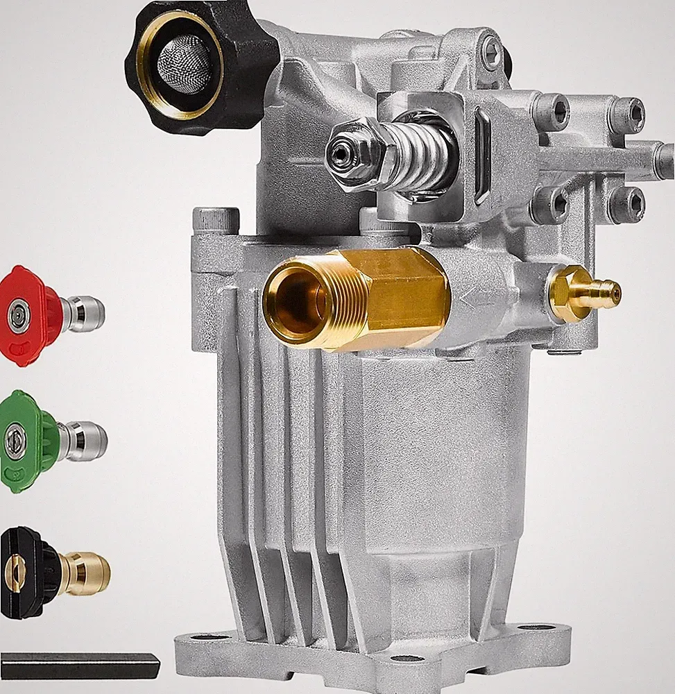 TOOLCY 3/4" Shaft Horizontal Pressure Washer Pump 2600-3300 PSI @ 2.5 GPM