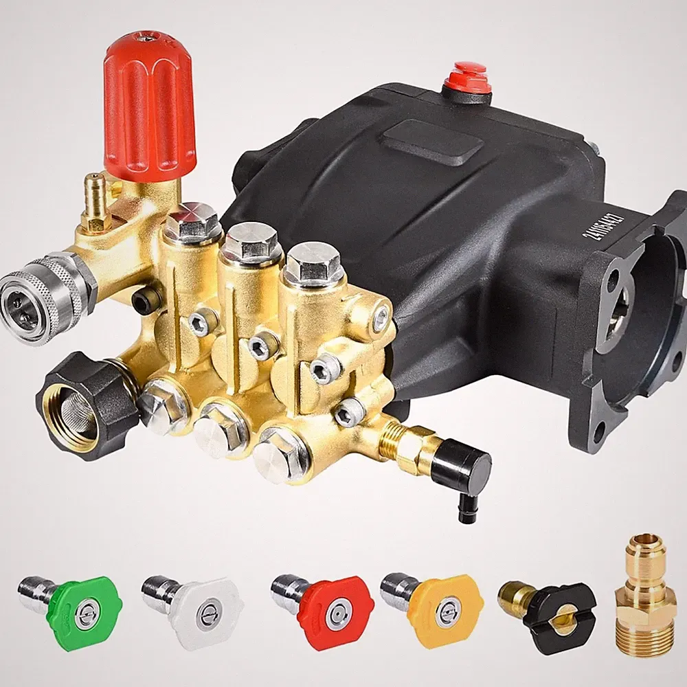 TOOLCY 3400 Psi Pressure Washer Pump 3 4 Shaft Horizontal Triplex