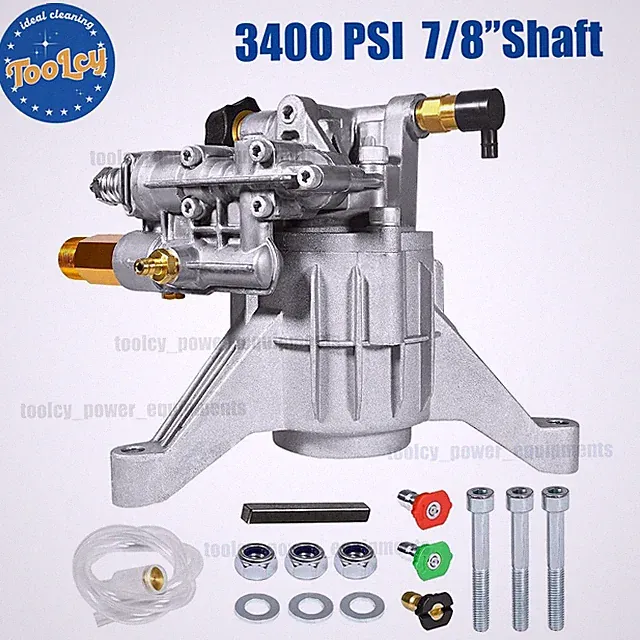 TOOLCY 3400 PSI Vertical Pressure Washer Pump 7/8" Shaft 2.5 GPM