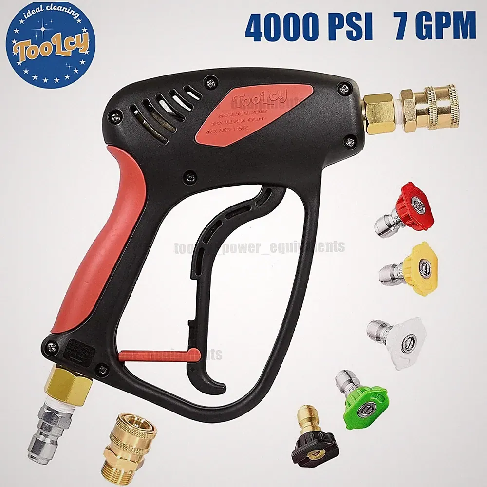 TOOLCY 4000 PSI Car Power Washer Gun 1/4" Quick Connect 3/8" Male Plug