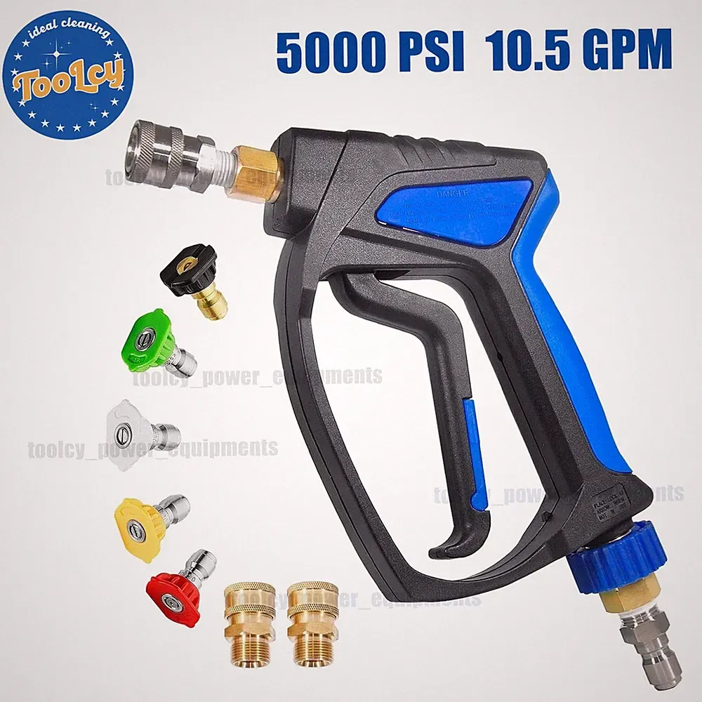 TOOLCY 5000 PSI Pressure Washer Short Gun, Stainless Steel 1/4'' Quick Connector