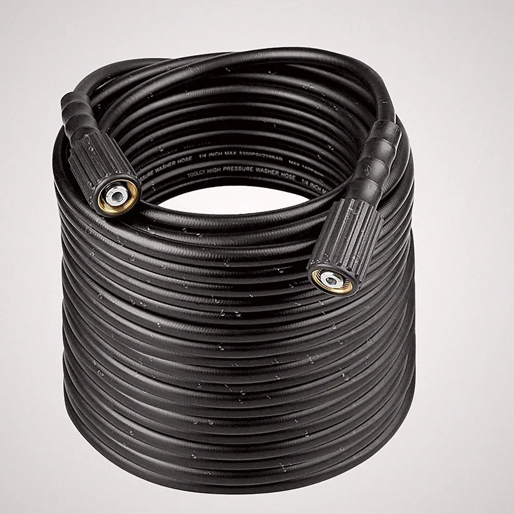 TOOLCY 50ft 1/4in Pressure Washer Hose 3400 PSI M22 KinkResistant for Ryobi