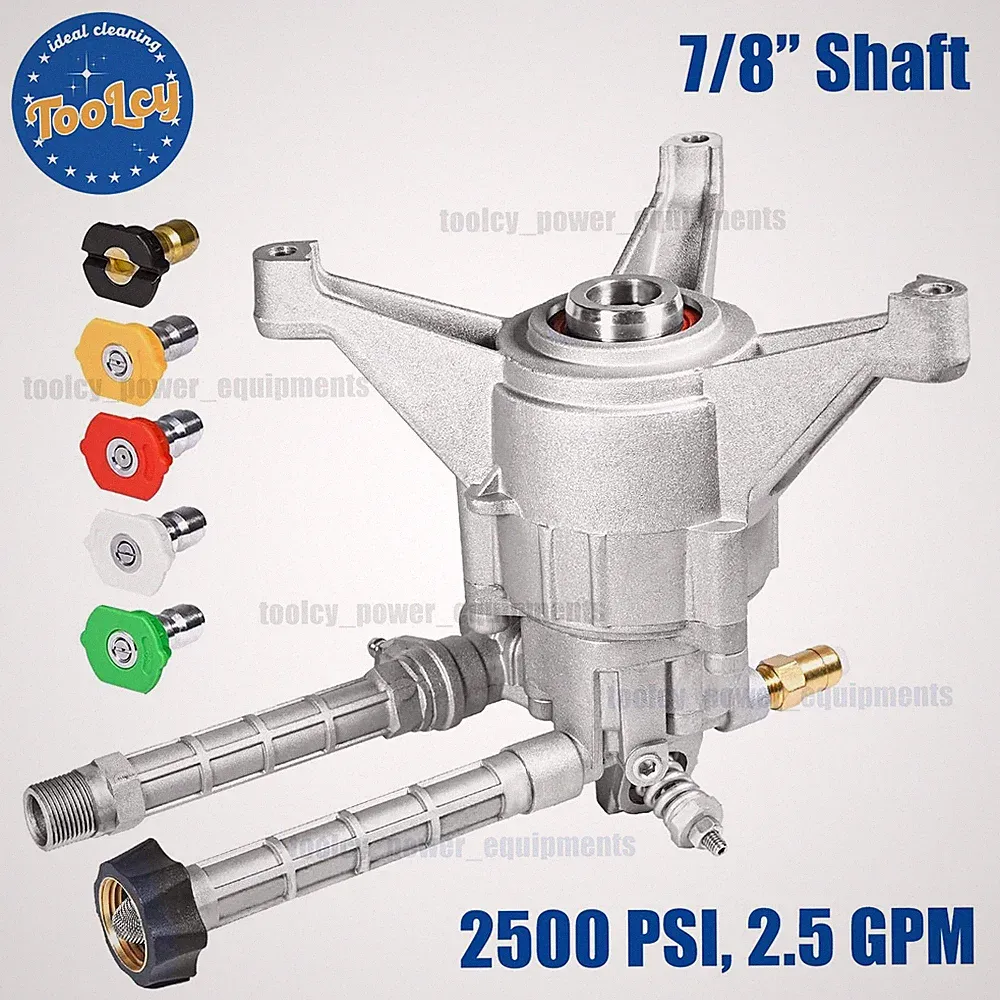 TOOLCY 7/8" Shaft Vertical High Pressure Washer Pump 2500 psi 2.5 GPM