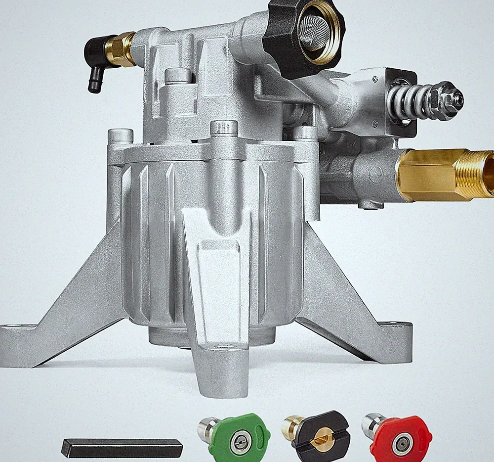 TOOLCY 7/8" Shaft Vertical Pressure Washer Pump, Rear Side 3100 PSI 2.5 GPM