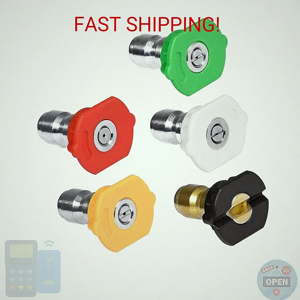 TOOLCY Pressure Washer Nozzle Tips, 4.5 Orifice, Design Up to 5000 PSI, Multiple
