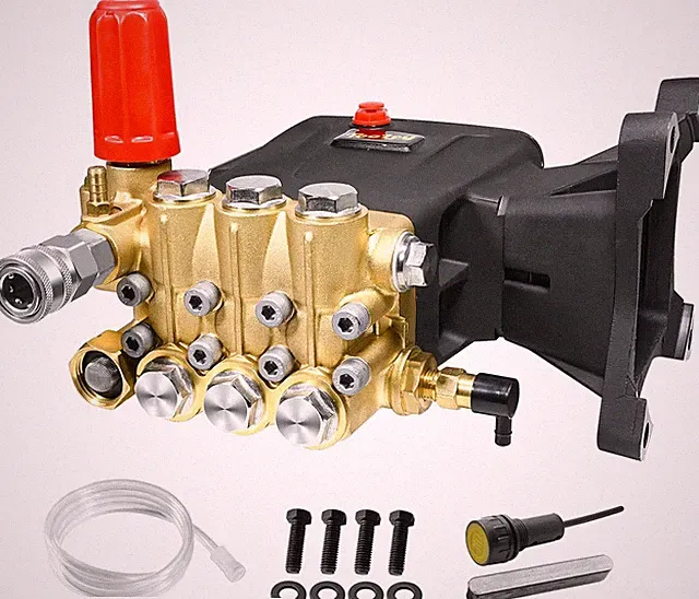 TOOLCY Pressure Washer Pump 4400PSI 4GPM Triplex 1in Shaft Direct Drive