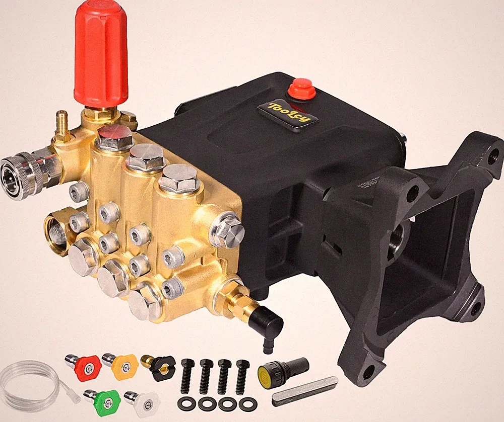 TOOLCY Pressure Washer Pump Max 4400 PSI 4.2 GPM, 1 Shaft Horizontal Gas Powe...