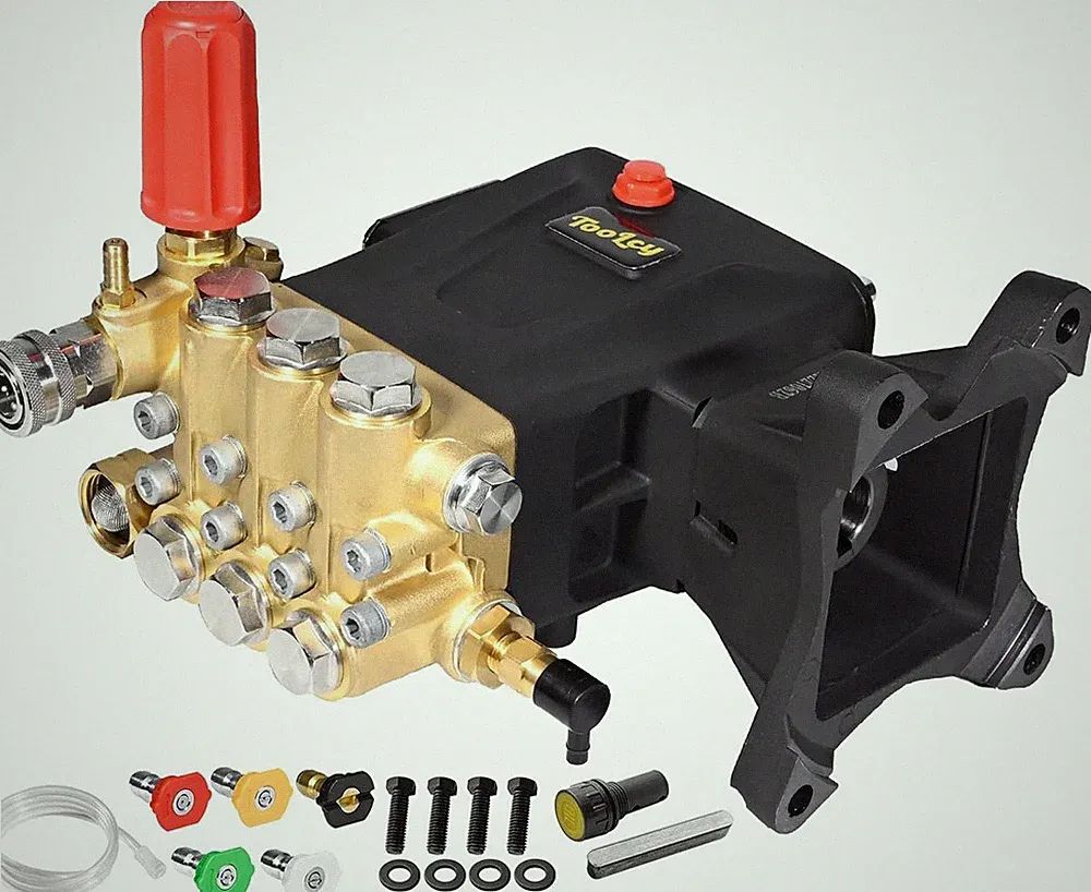 TOOLCY Pressure Washer Pump Max 4400 PSI 4.2 GPM, 1" Shaft Horizontal Gas Power