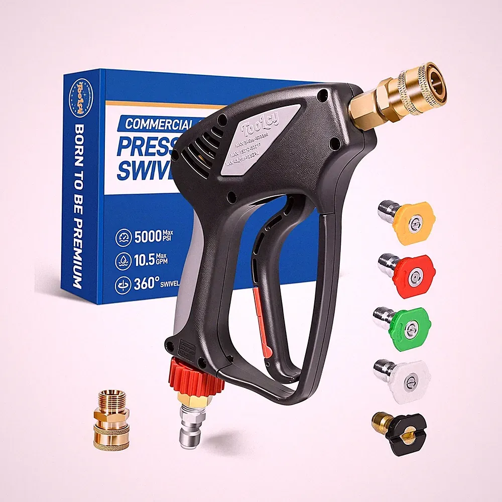 TOOLCY Pressure Washer Short Gun, Commercial 5000 PSI / 10.5 GPM wi... Fast Ship