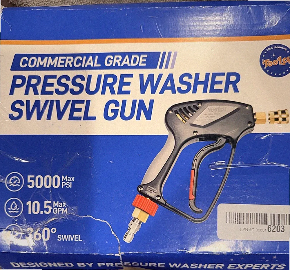 Toolcy Pressure Washer Swivel Gun 5000 PSI 10.5 GPM 360° Swivel MPN 6203
