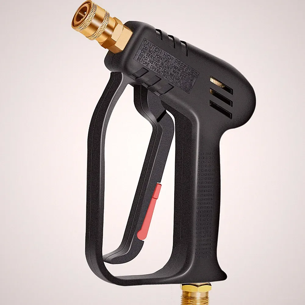 TOOLCY Short Pressure Washer Gun with M22-14mm (No Nozzles), Black