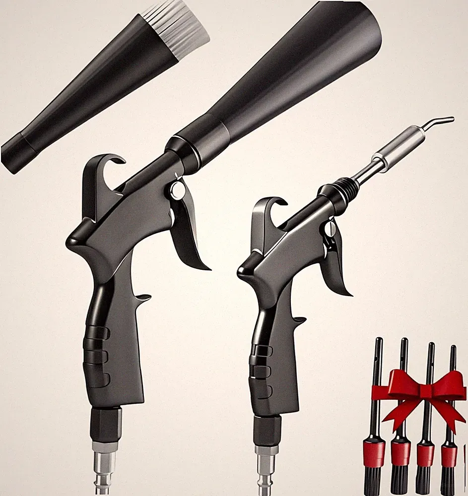Tornado Detailing Car Cleaning Gun with Metal Nozzle | Interior Drying Air Gun