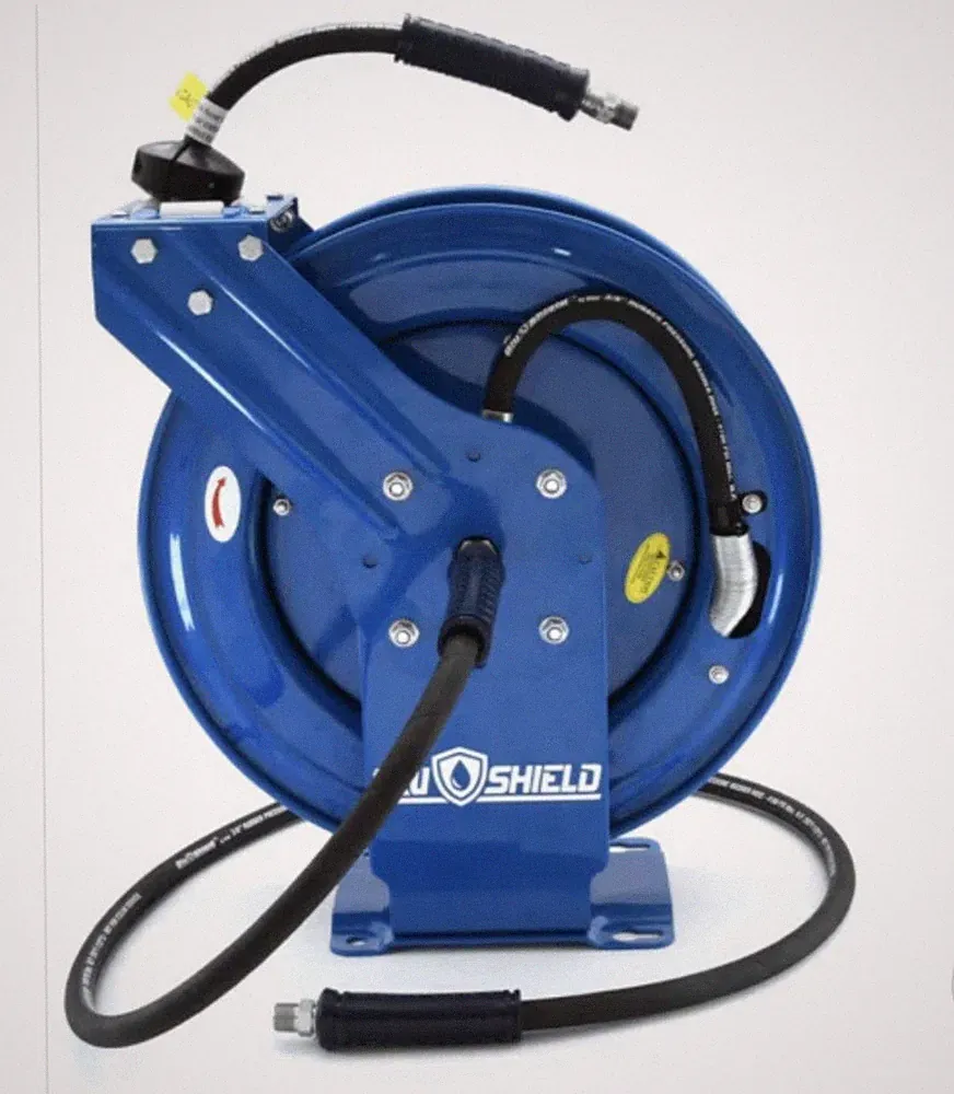 TOUGH TEK PRESSURE WASHER HOSE REEL AUTO RETRACTABLE HEAVY DUTY 3/8 In 50 Ft PSI