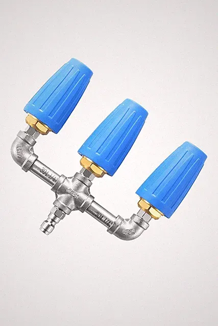 Triple Turbo Nozzle Pressure Washer, 360° Rotating with 1/4" Connector