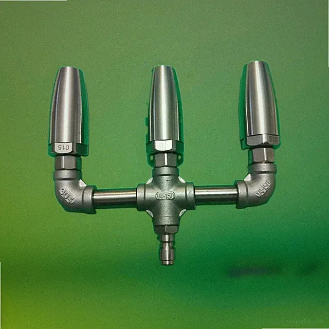 Triple Turbo Nozzle Pressure Washer, Stainless Steel 360° Rotating Turbo Tip...