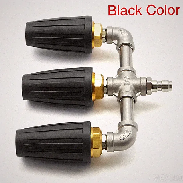 Triple Turbo Pressure Washer Nozzle 4000 PSI 1/4" Quick Connect M22 Brass Head ！