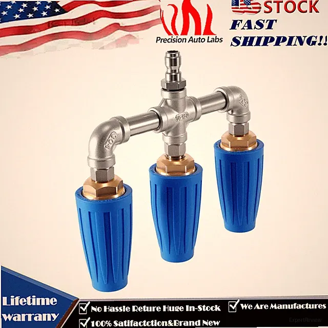 Triple Turbo Pressure Washer Nozzle For 4000 PSI 1/4" Quick Connect Universal