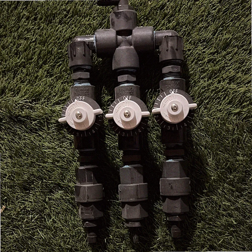 Triple Valve Manifold for Pressure Washer with 3 Shut-Off Valves