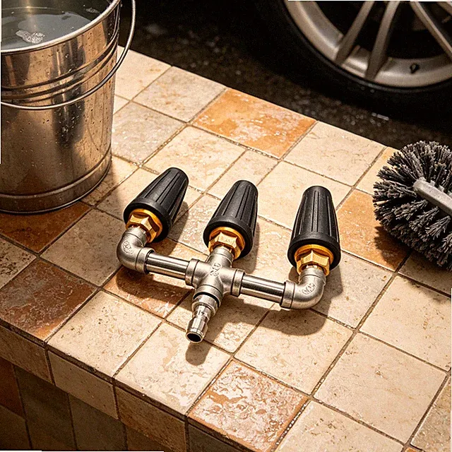 Triple-way Rotary Turbo Nozzle For Pressure Washer Cleaning Turbo Spray Nozzle