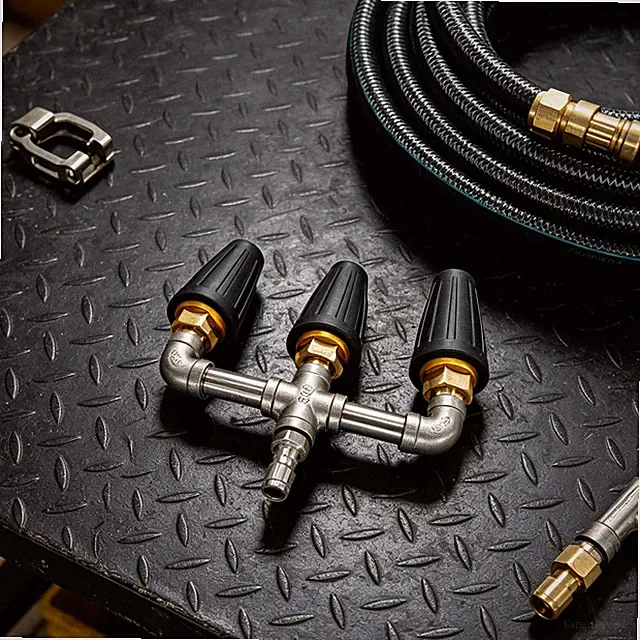 Triple-way Spray Turbo Nozzle For Pressure Washer Rotary Cleaning Turbo Nozzle