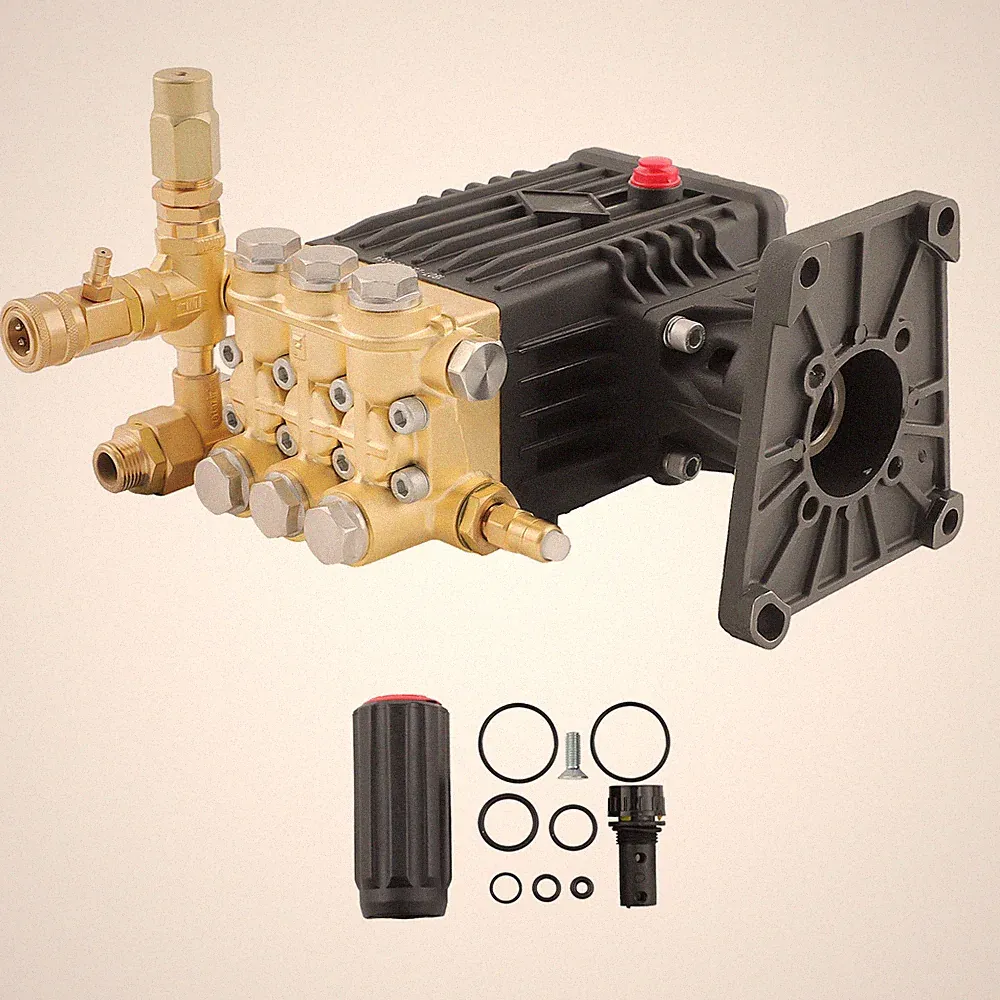 Triplex Plunger 4000 PSI Pressure Washer Pump 1" Hollow Shaft Water Pump
