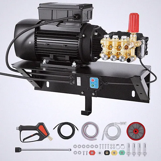 Triplex Pump 1220 PSI 2.2 GPM 2HP 120V Bracket & 5 Nozzles