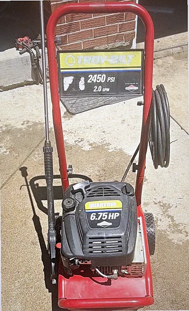 Troy-Bilt 2450 PSI 2.0 GPM 6.75 HP Gas Cold Water Pressure Washer w/ Gun & Hose