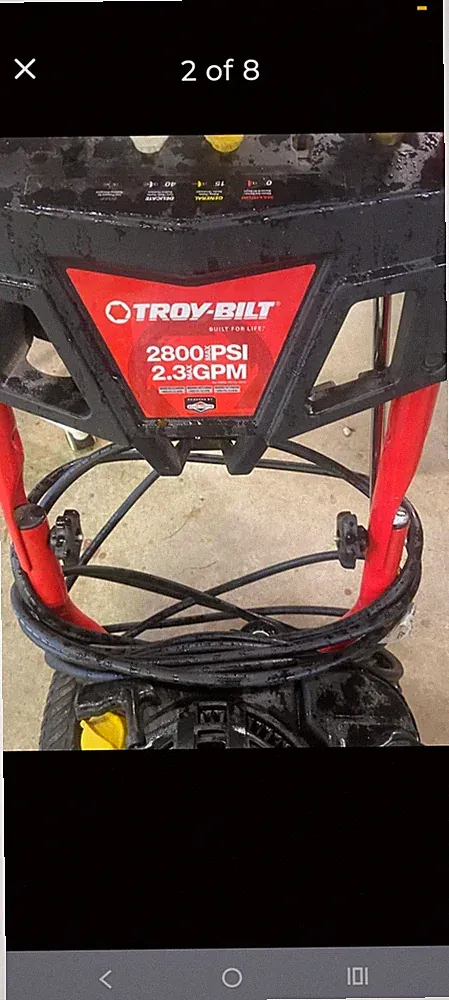 Troy-Bilt 2800 PSI 2.3 GPM Gas Cold Water Pressure Washer w/ Hose & Gun