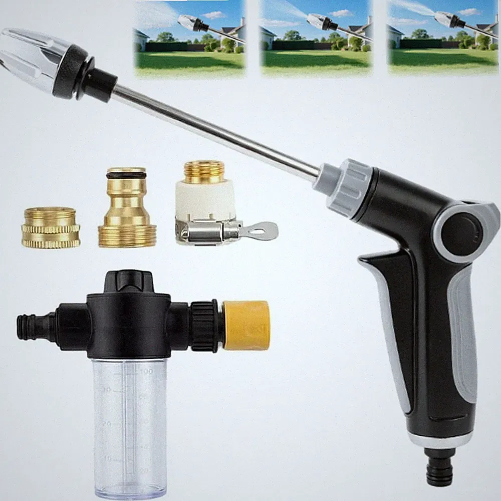 Turbo High Pressure Washer Gun, Heavy Duty Garden Hose Nozzle, Turn Any Black