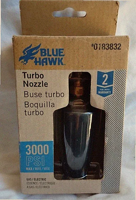 Turbo Nozzle 3000 PSI Blue Hawk Fast Free Shipping in USA