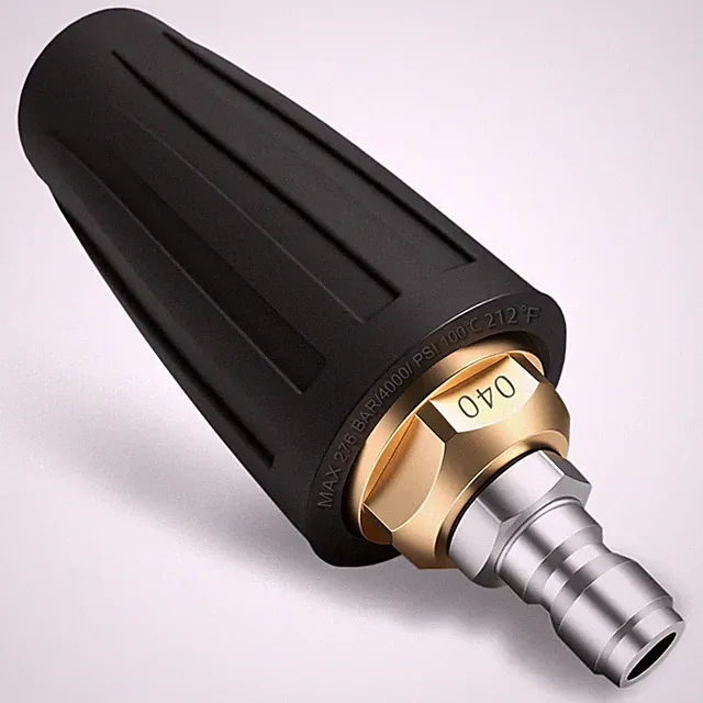 Turbo Nozzle Pressure Washer Tip 4000 PSI 360 Rotating 1/4 Inch Quick Connect